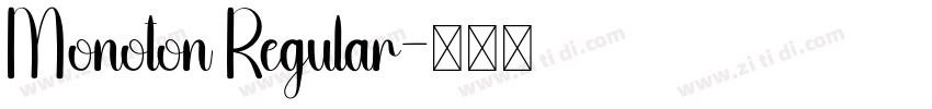 Monoton Regular字体转换